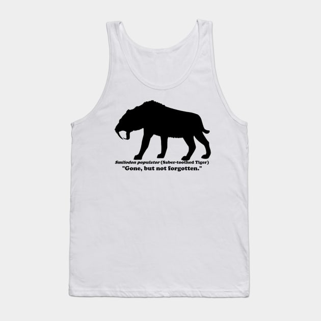 Smilodon populator (Saber-toothed Tiger) Tank Top by dabblersoutpost